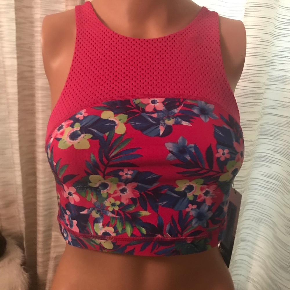 Pink sports top